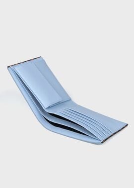 新品★ポールスミス★ブライトストライプトリムSS24２つ折り財布★サックスブルー 新品☆ポールスミス☆ブライトストライプトリムSS242つ折り財布