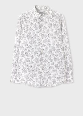 "Outline Floral" カジュアルシャツ