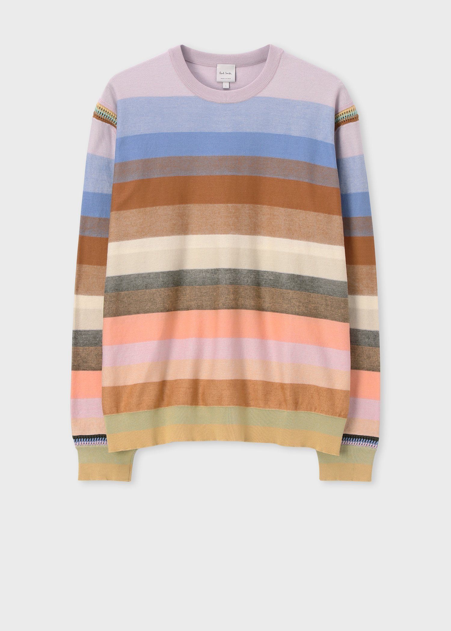 "Smith Stripe" クルーネックニット