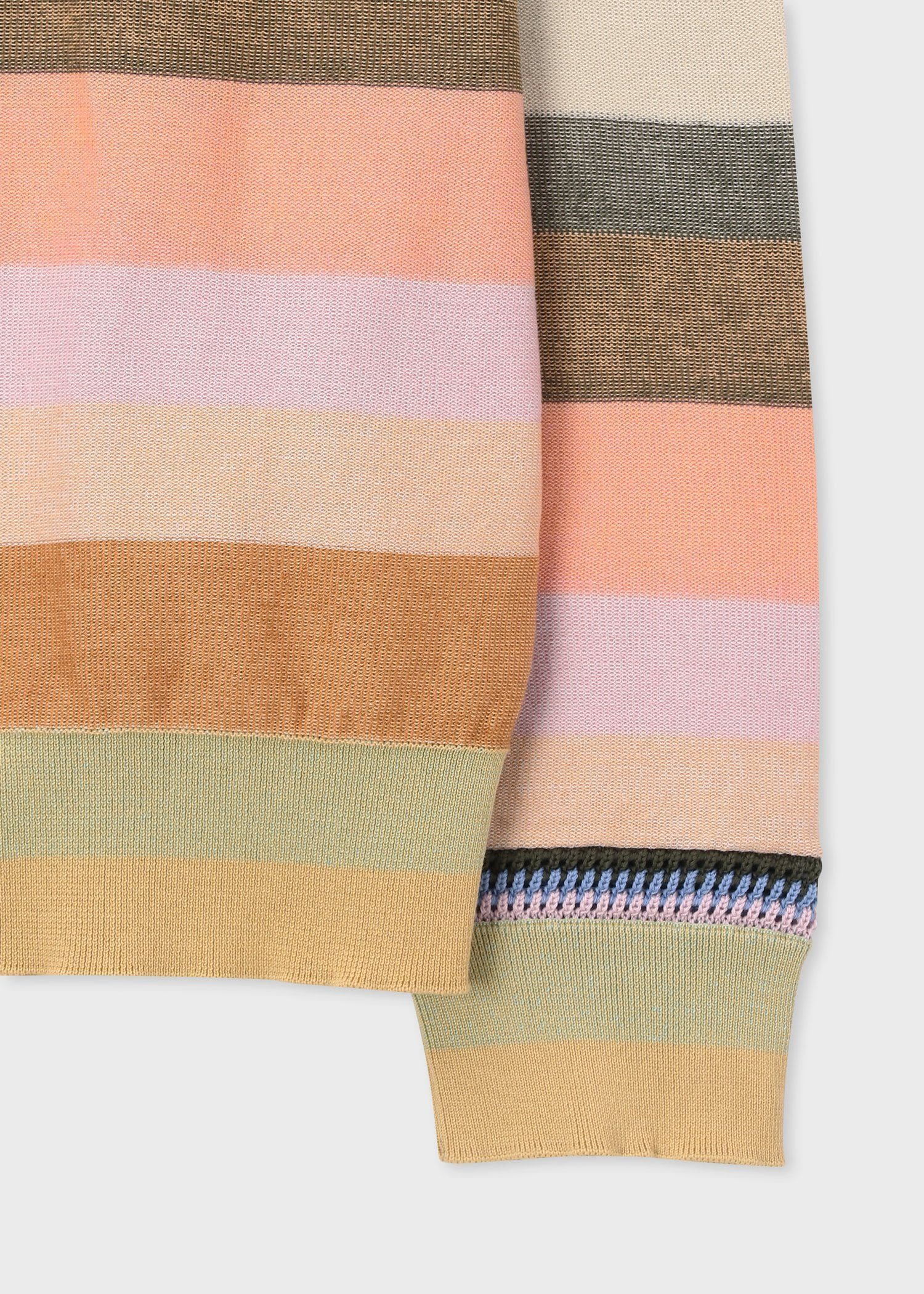 "Smith Stripe" クルーネックニット