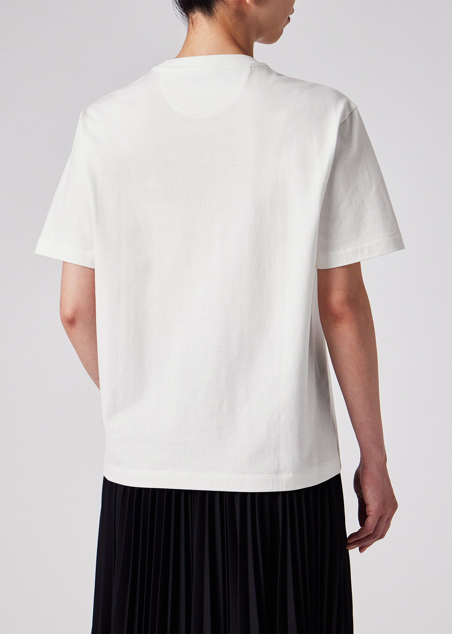 "Orchid" プリント 半袖Tシャツ