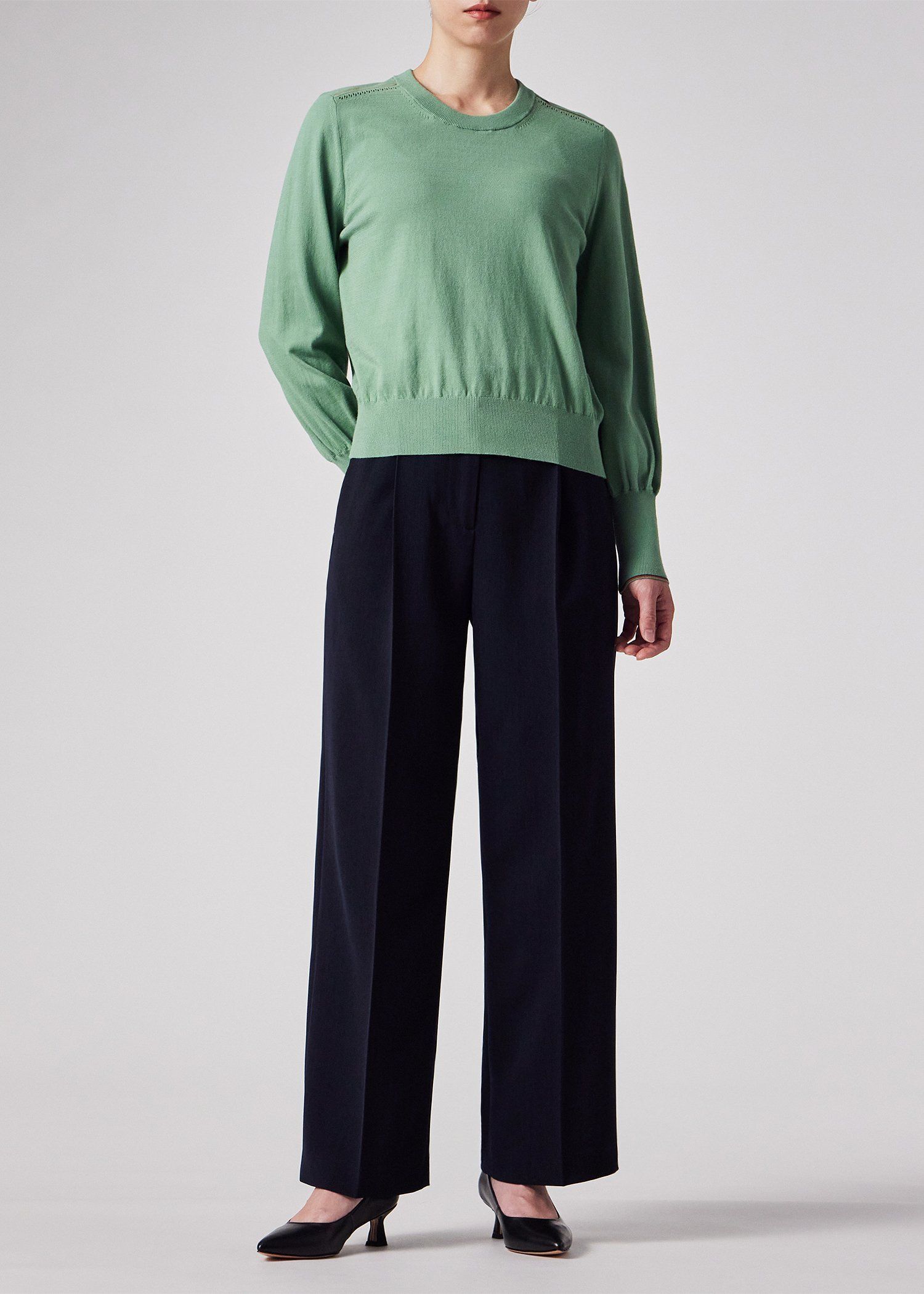 ウィメンズ "Signature Stripe" アイレット ニット
