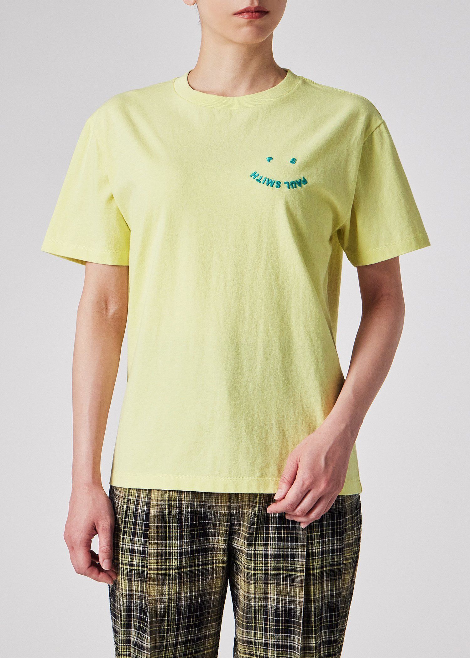 ウィメンズ "Happy" ヴィンテージ 半袖Tシャツ