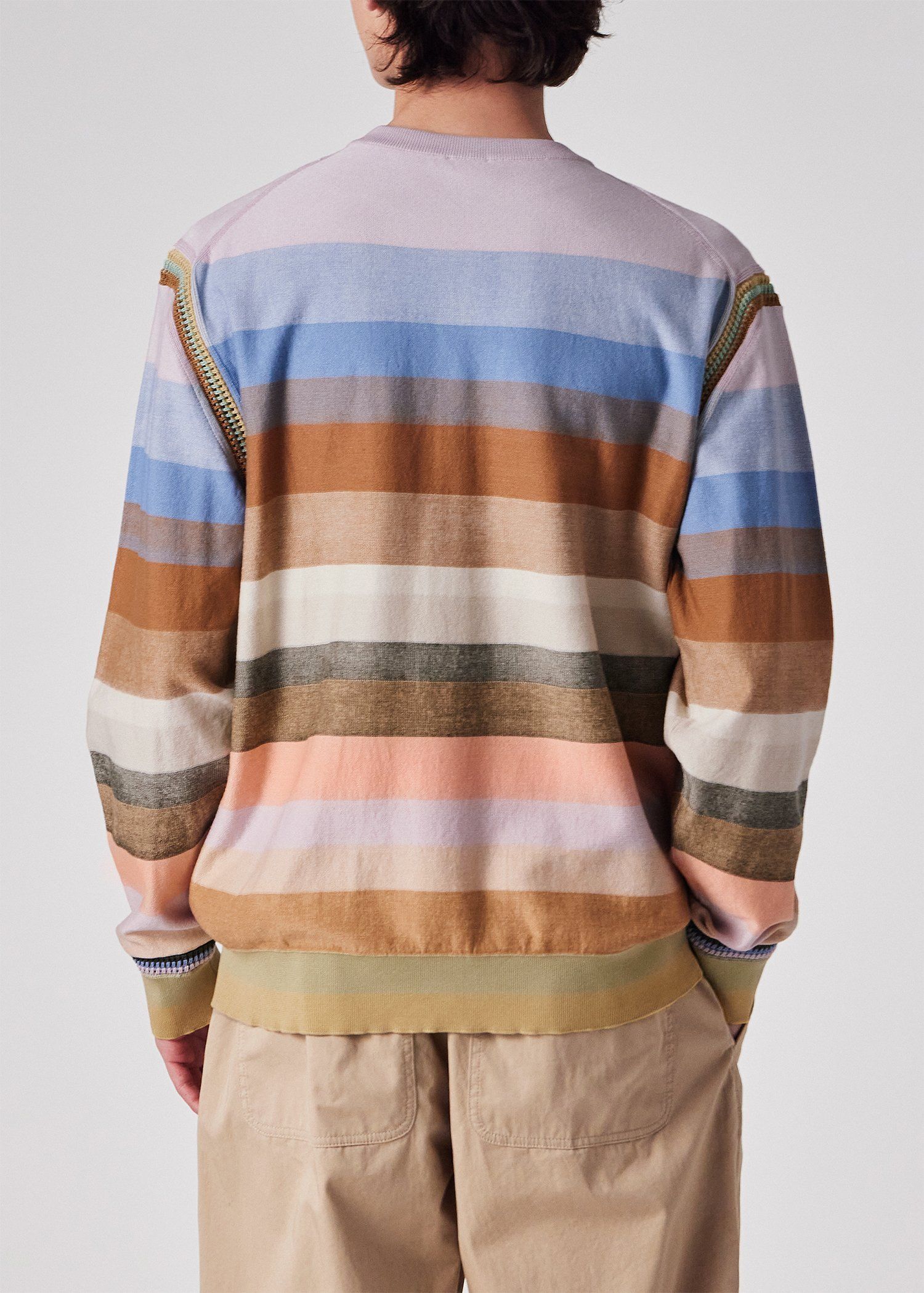 "Smith Stripe" クルーネックニット