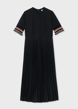 ウィメンズ "Signature Stripe" プリーツ ドッキング ワンピース