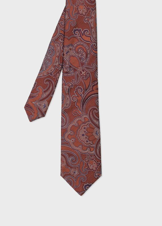 Paul Smith collection ネクタイ　ポールスミス　ブラウン Paul Smithポールスミス ネクタイ ブラウンドット柄 高級シルク