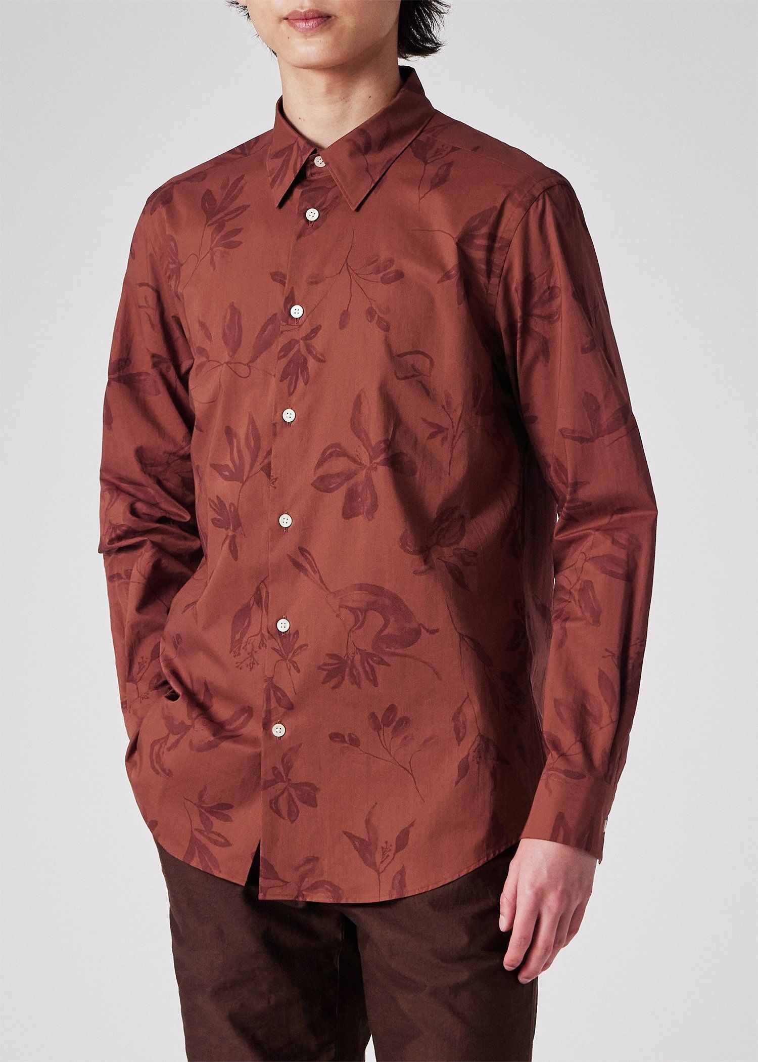 【Paul Smith】ミックスアップシャツ コーデュロイ ブラウン Paul Smith】ミックスアップシャツ コーデュロイ ブラウン