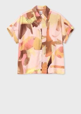 ウィメンズ "Floral Paint" 半袖シャツ