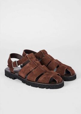 JWアンダーソン フィッシャーマンサンダル ブラック/ブラウン スエード フィッシャーマン サンダル – JW Anderson