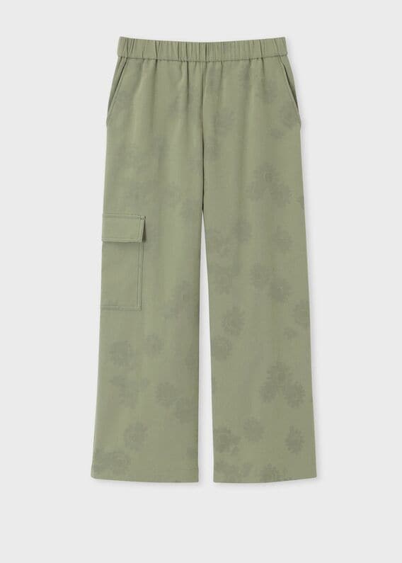 商品画像：Paul Smith｜エアリーシアサッカー ワイドカーゴパンツ 3