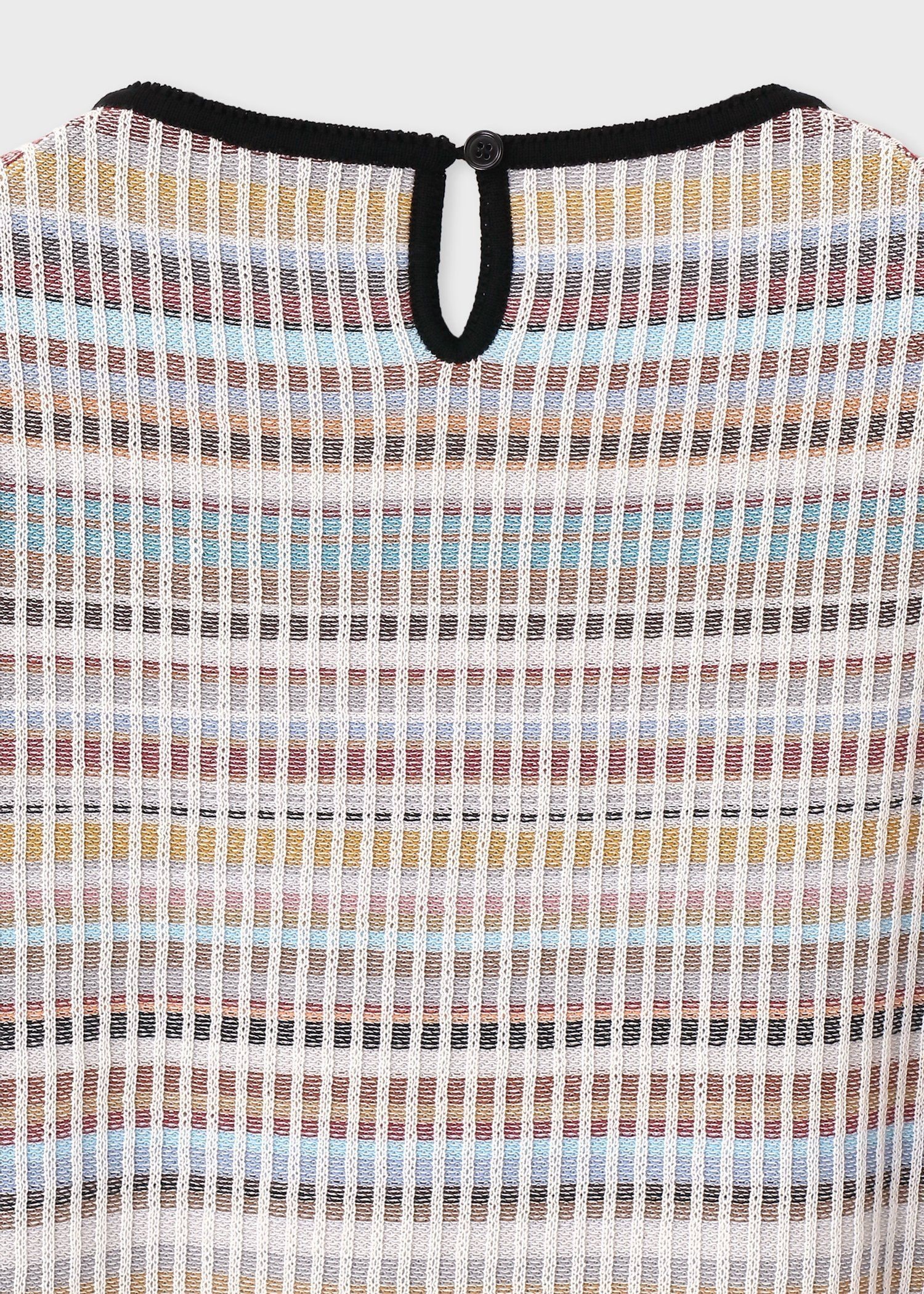 ウィメンズ "Signature Stripe" テクスチャード 半袖ニット