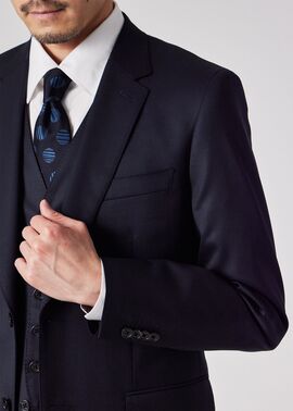 20｜Paul Smith Collection 2Bネイビーシャドーチェックスーツ