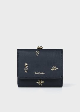 ミックスドゥードゥル 3つ折りがま口財布