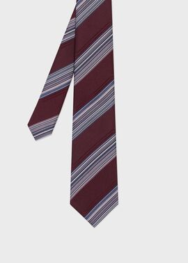 Paul Smith ポールスミス ネクタイ レジメンタル 裏地花柄 黒 マルチカラー レジメンタルタイ / 240026 552MJ（ネクタイ