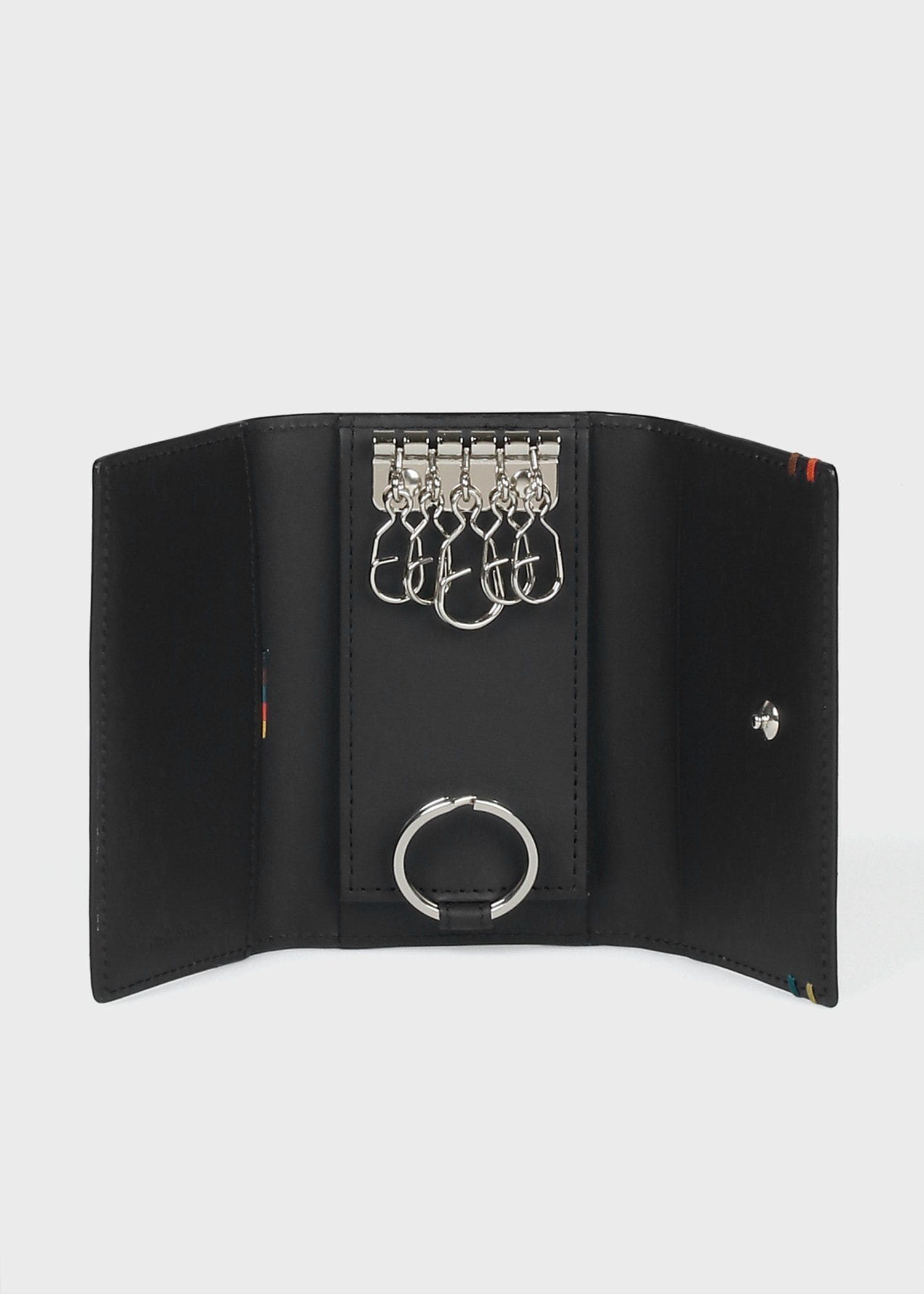 ハイライトステッチ キーケース（ブラック） ｜ポール・スミス