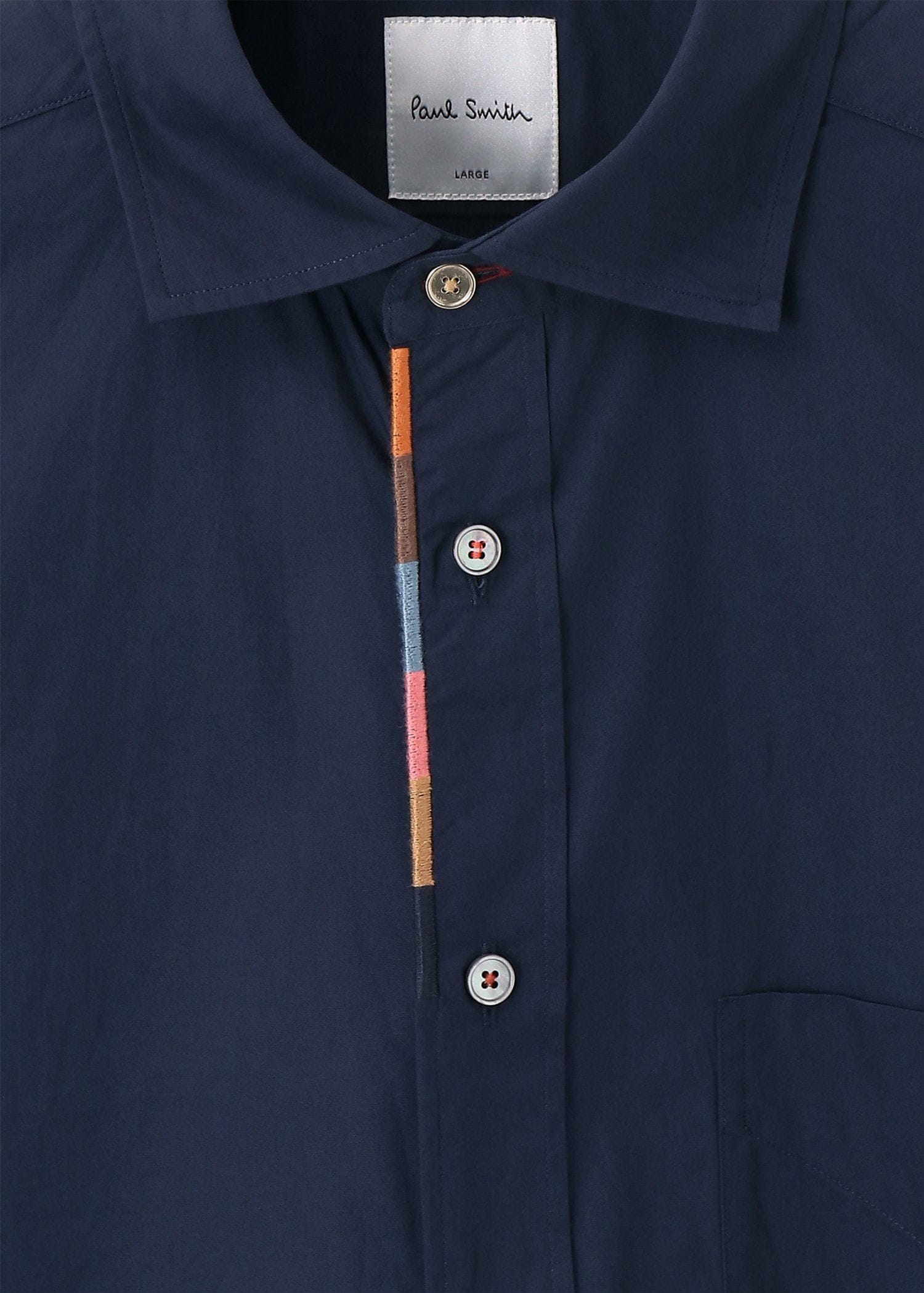 Paul Smith】半袖シャツ オープンカラー ストライプ コットン シャツ