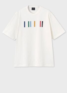 カラーブロックプリント 半袖カットソー