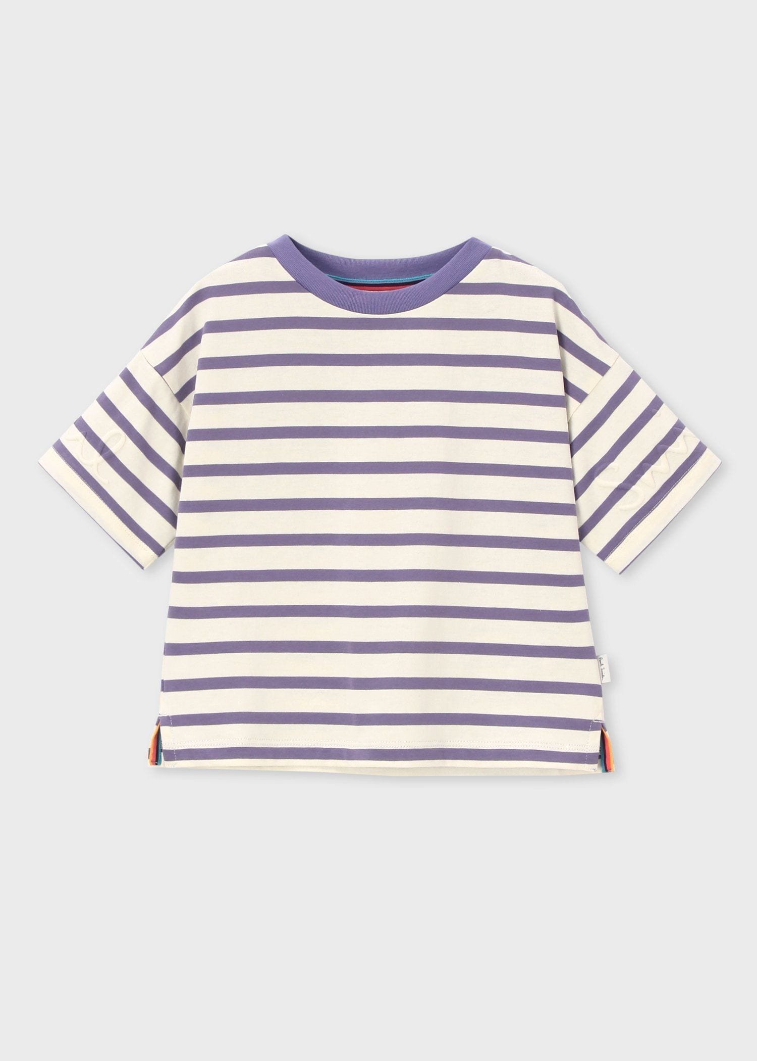 ジュニア エンボスロゴボーダー Tシャツ