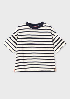 ジュニア エンボスロゴボーダー Tシャツ