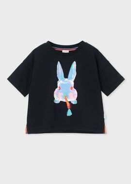 ガールズ エンボスラビット Tシャツ