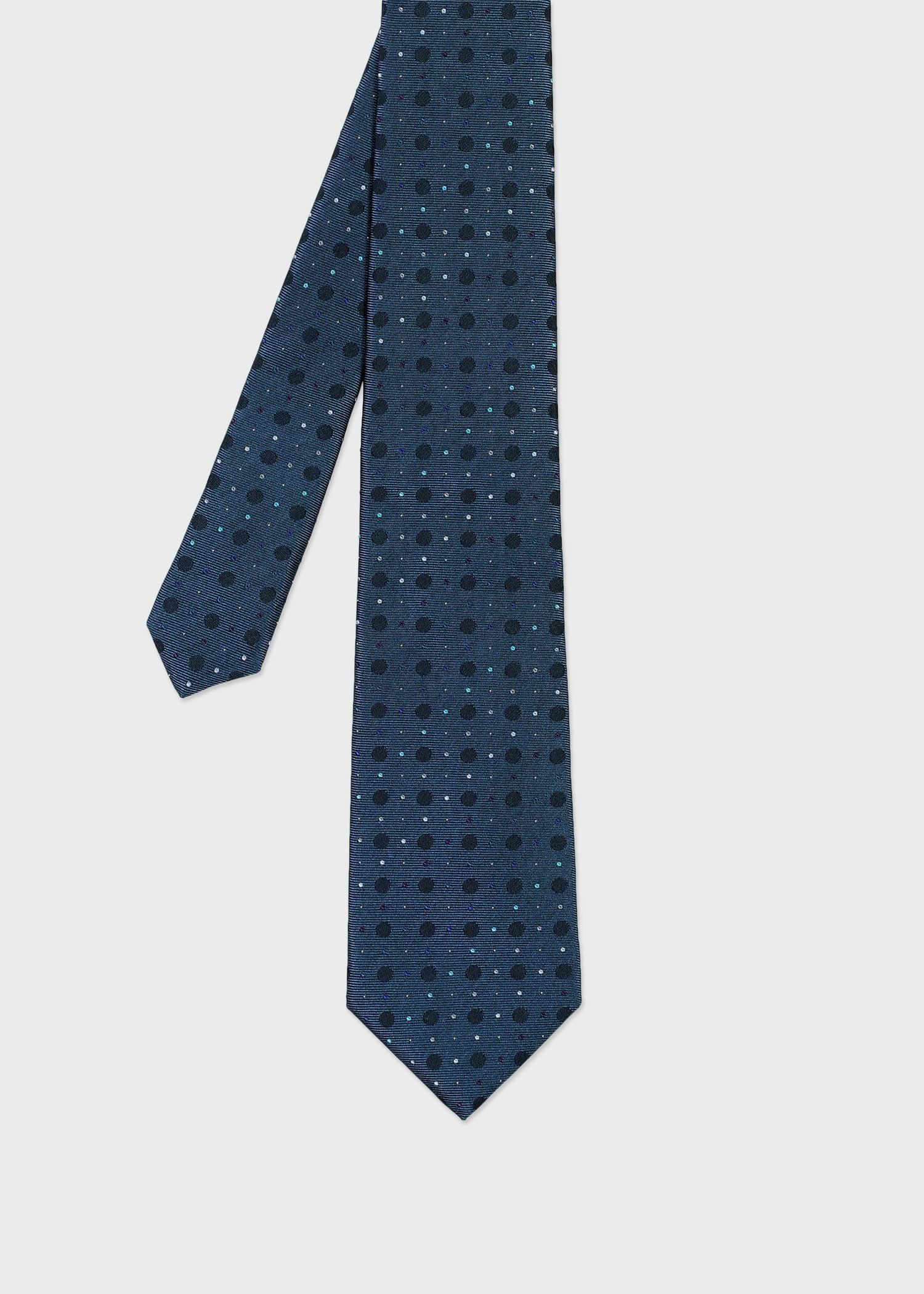 ✨PaulSmith✨ネクタイ マルチカラー 裏地ドット柄 美品 シルク100%