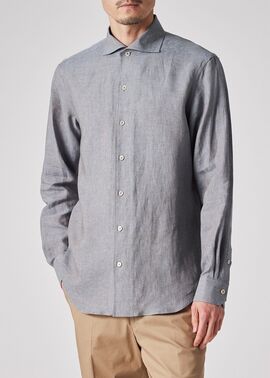 Paul Smith COLLECTION✨リネン100% シャツ　ブラウン Paul Smith COLLECTION✨リネン100% シャツ ブラウン