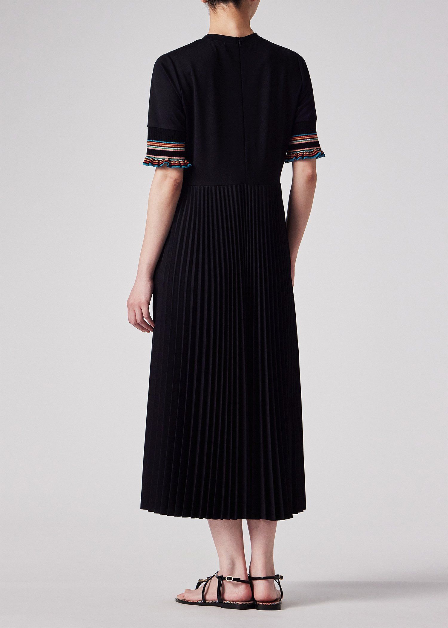 ウィメンズ "Signature Stripe" プリーツ ドッキング ワンピース