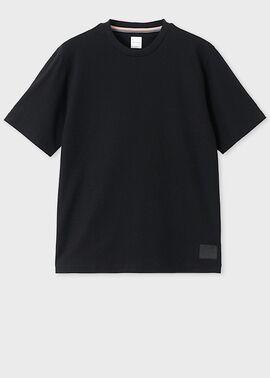 "Cropped Logo"ジャカードチェック 半袖カットソー