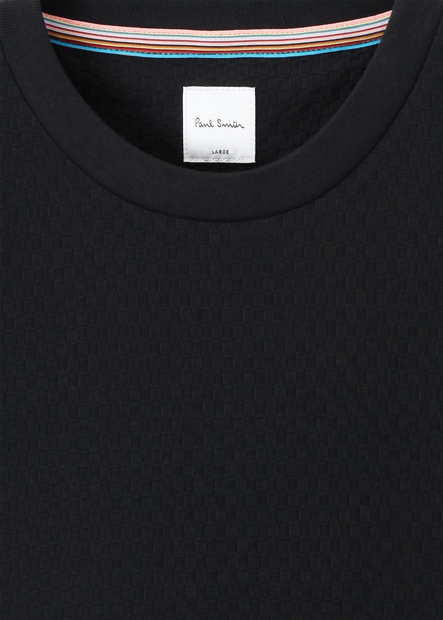 "Cropped Logo"ジャカードチェック 半袖カットソー