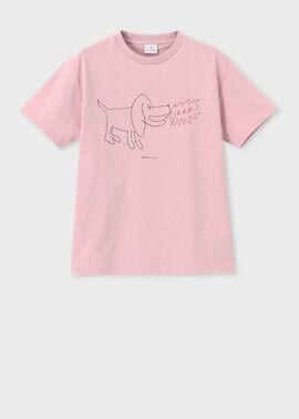 ウィメンズ Drawn by Paul "Dog" Tシャツ
