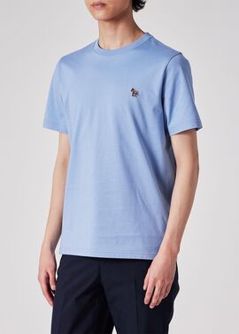 【関税込み】PS by Paul Smith ブルー ストライプ Tシャツ PS Paul Smith ストライプ Tシャツ | ブルー | FARFETCH JP