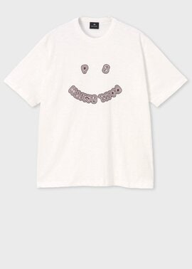 "Happy" グラフィック 半袖カットソー