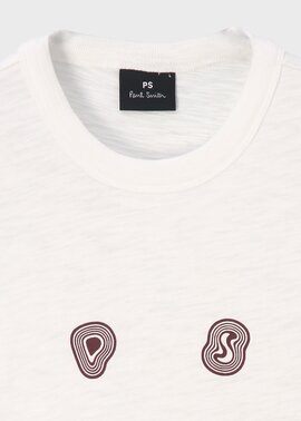 【Paul Smith】ブラックプリント 半袖 カットソー ロゴ コットン カラーブロックプリント 半袖カットソー（152565204Z