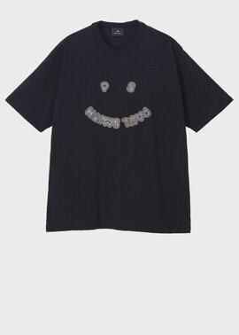 "Happy" グラフィック 半袖カットソー