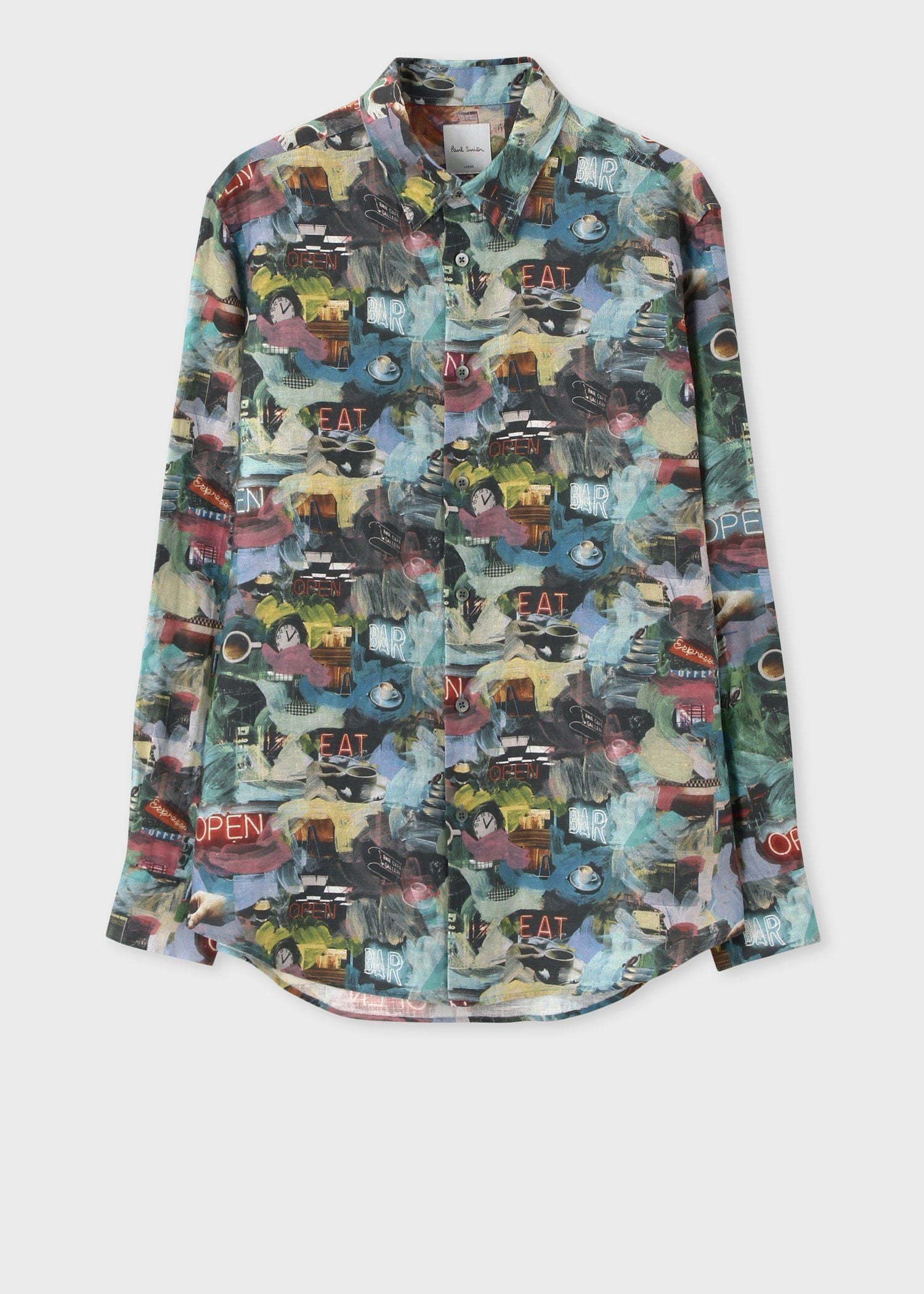 商品画像：Paul Smith】カジュアルシャツ 長袖 ステッチディテール (Paul 4