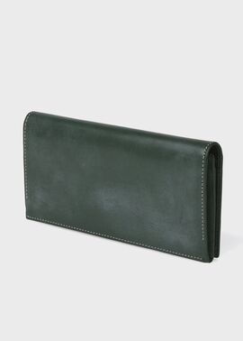 ワックスレザー 長財布（グリーン） ｜ポール・スミス