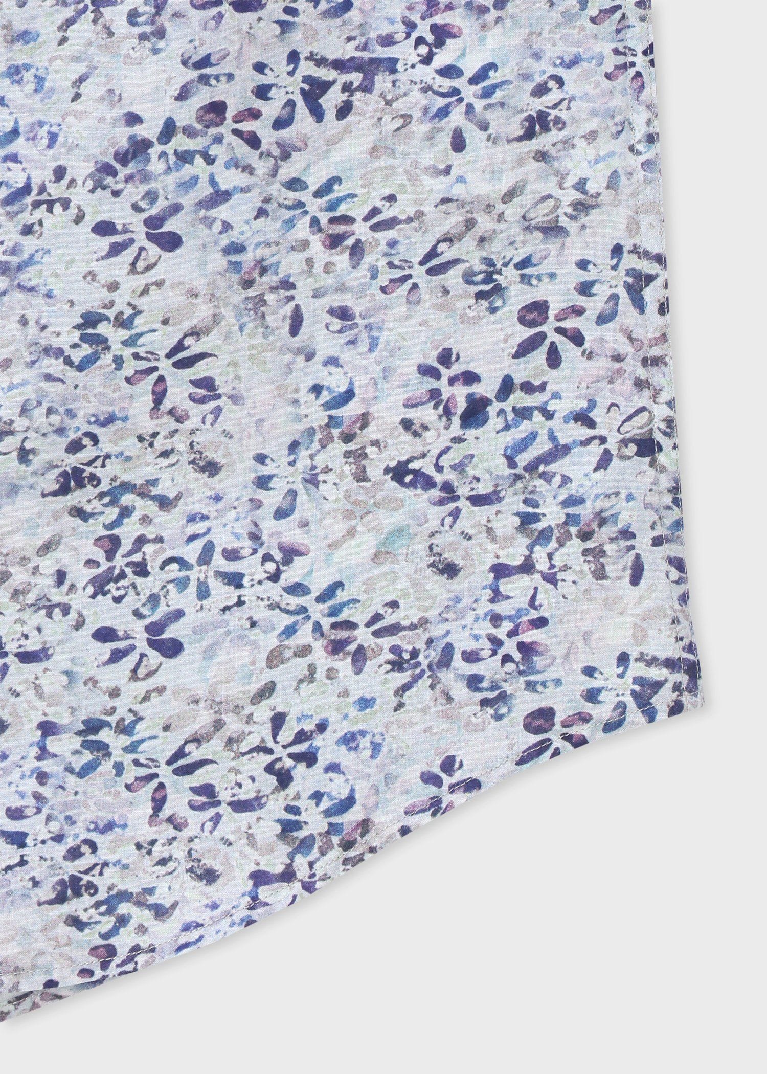"Textured Floral" 半袖シャツ