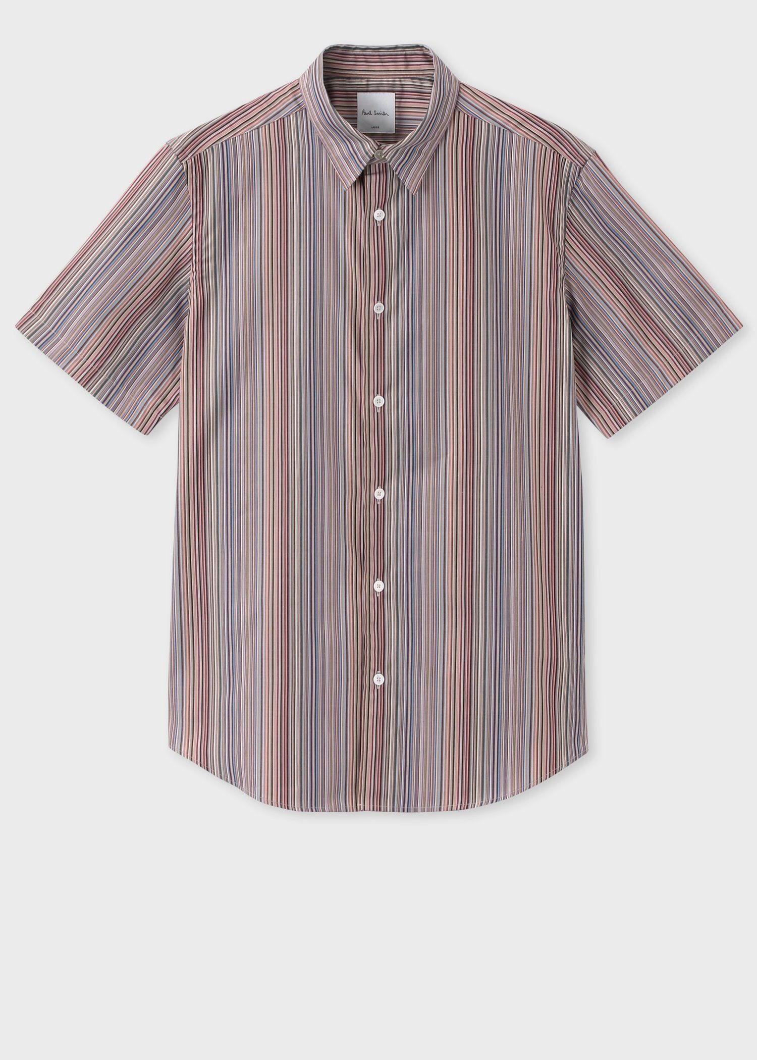 "Signature Stripe" 半袖シャツ