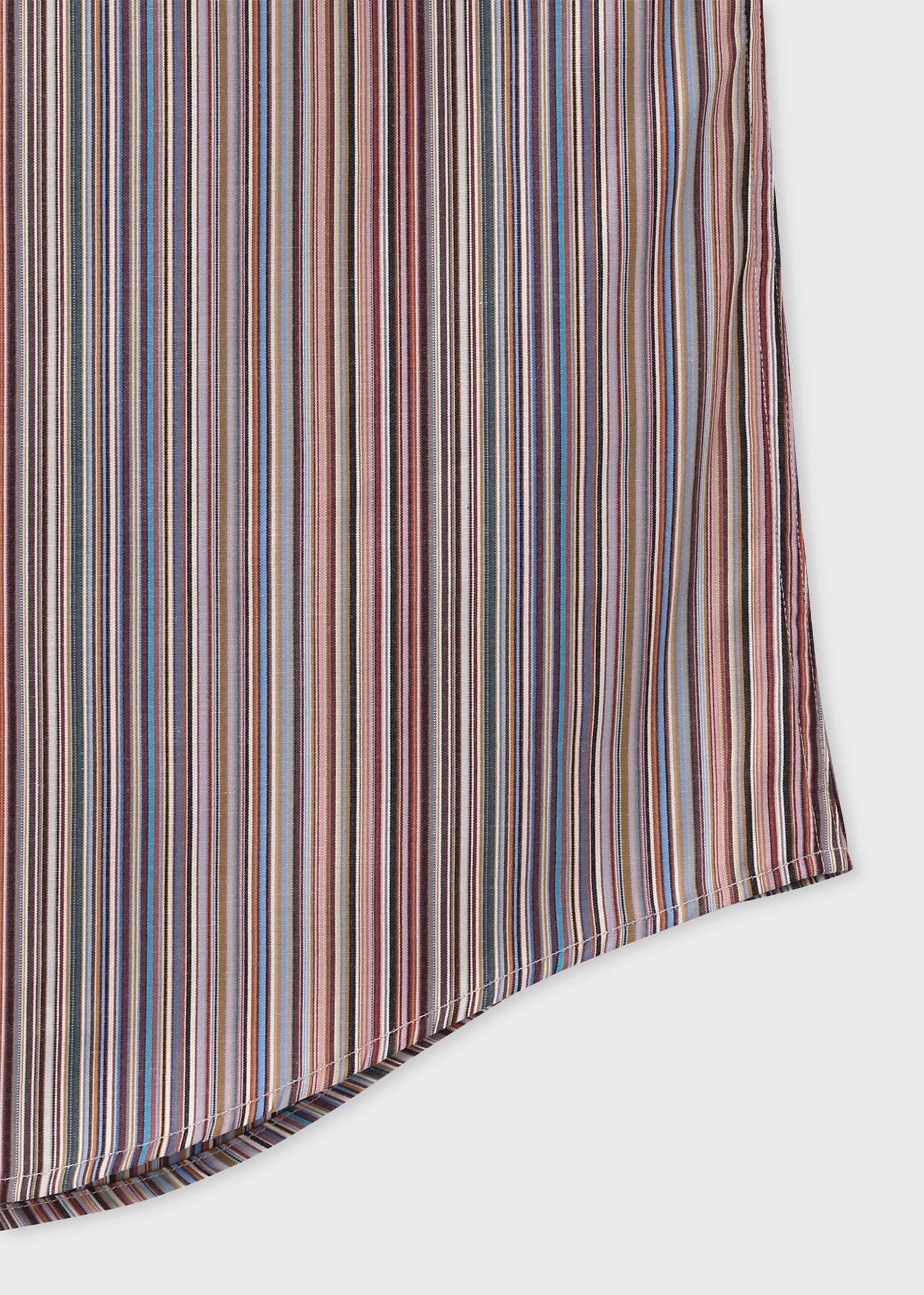 "Signature Stripe" 半袖シャツ