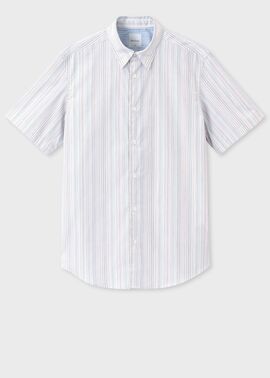 "Signature Stripe" 半袖シャツ