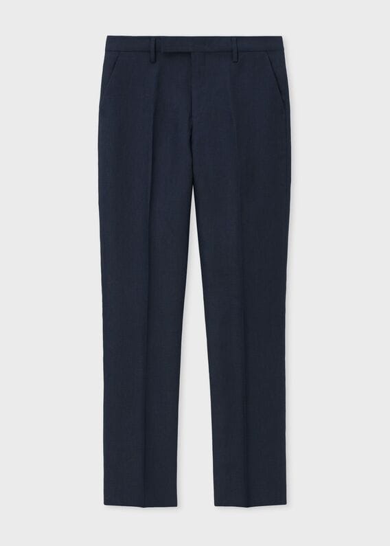 商品画像：Paul Smith - ポールスミス リネン100% ヘリンボーン スラックス 3