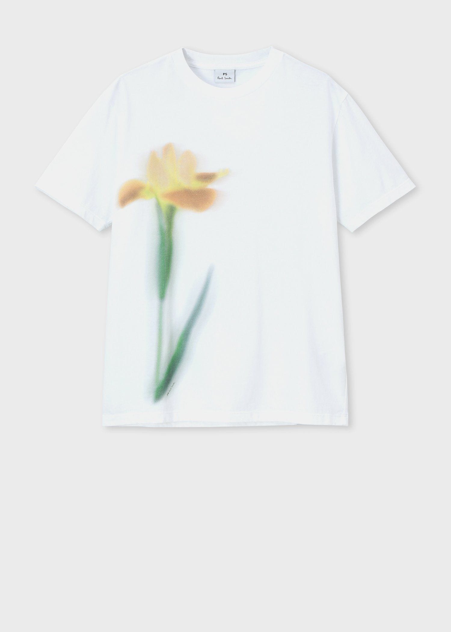 ウィメンズ "Blurred Flower Stem" 半袖Tシャツ