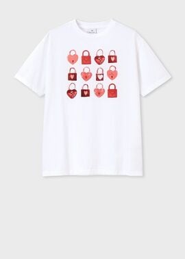 ウィメンズ "Heart Padlock" 半袖Tシャツ
