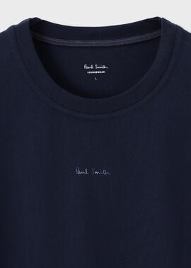 【Paul Smith】ロゴ クルーネックTシャツ 天竺 綿 ベーシック Logo Blocks