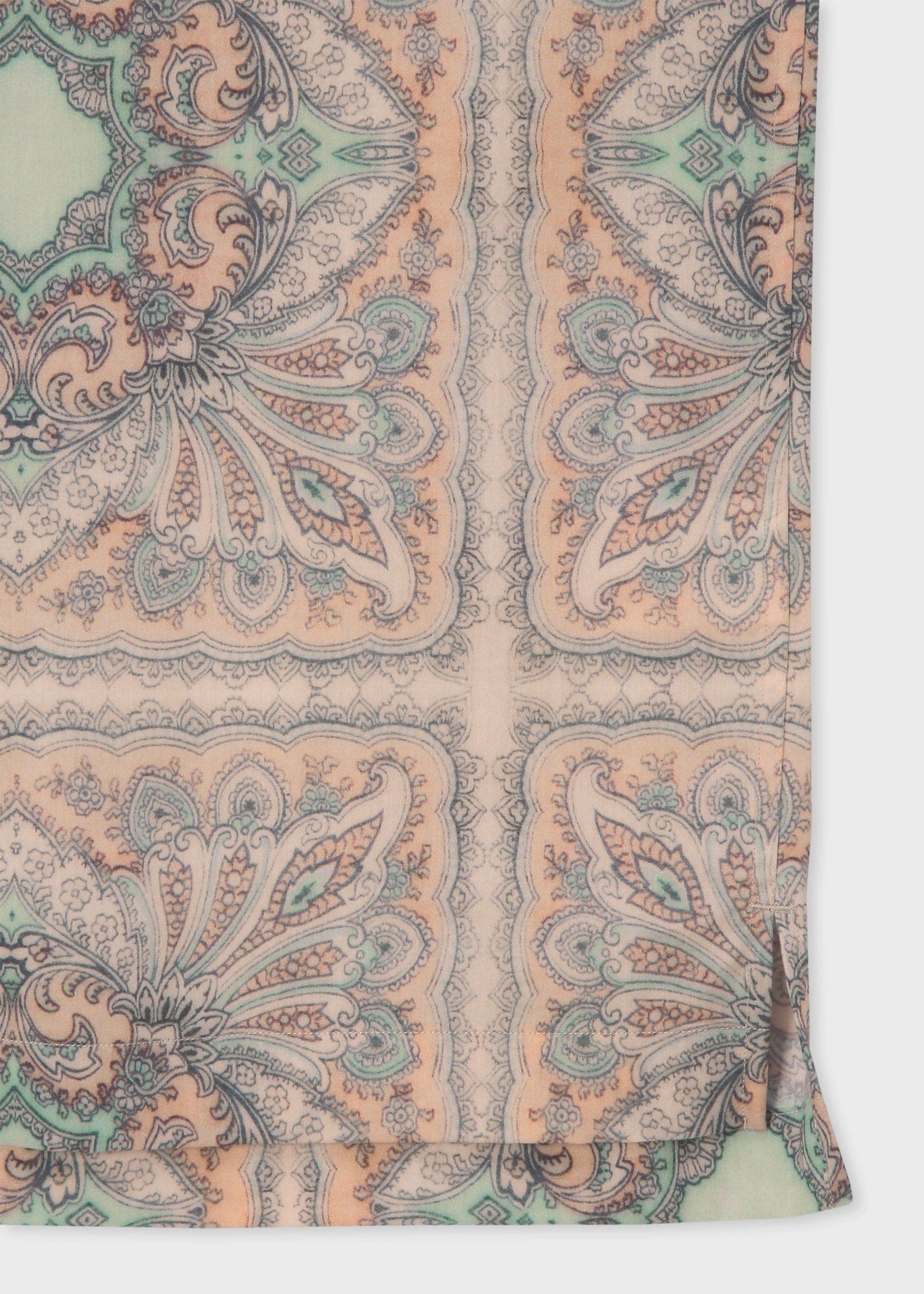 "Paisley Hanky" オープンカラーシャツ