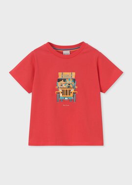 ボーイズ サファリカーアニマル Tシャツ