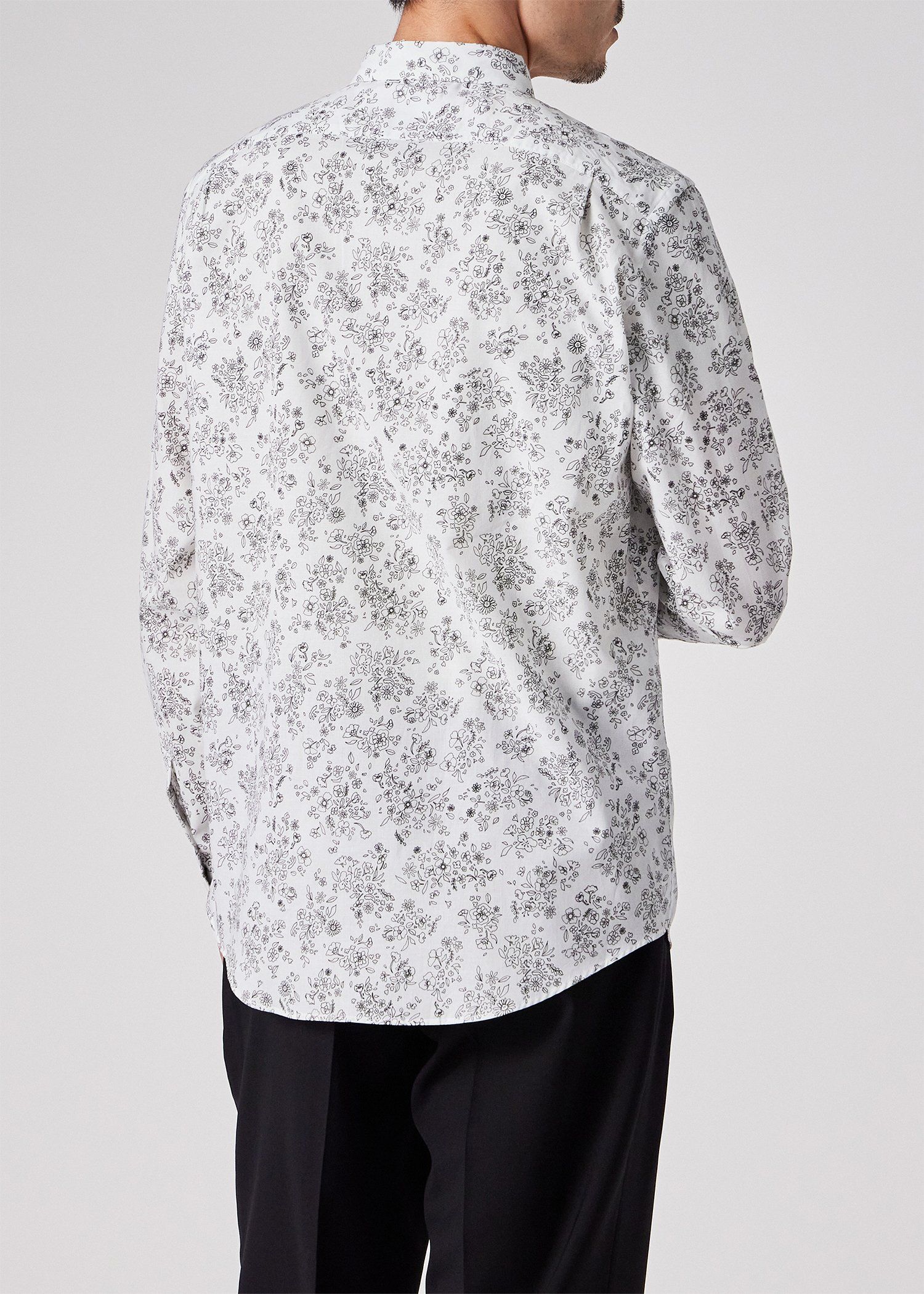 "Outline Floral" カジュアルシャツ
