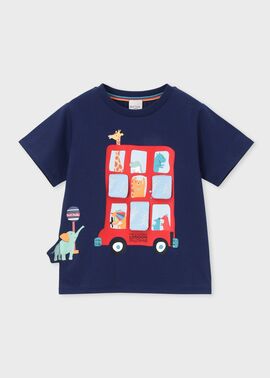 ボーイズ アニマルロンドンバス Tシャツ