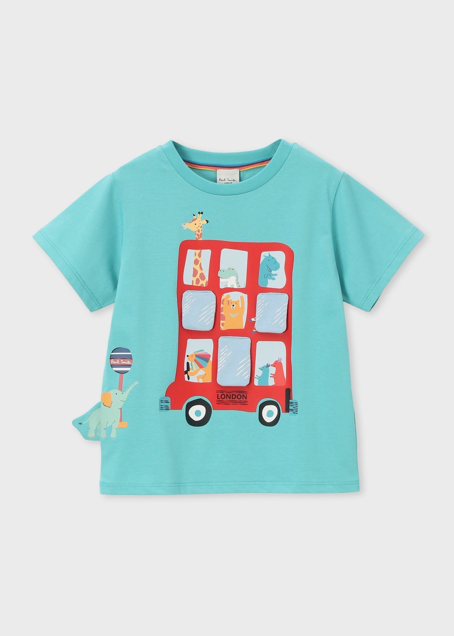 ボーイズ アニマルロンドンバス Tシャツ