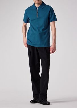 JACQUEMUS(ジャックムス) チェック柄ポロシャツ ネイビー